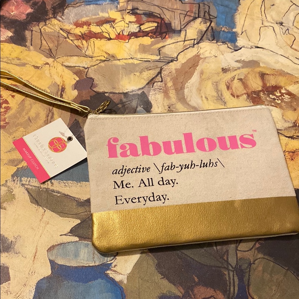 Fabulous Gold and Cream Clutch
